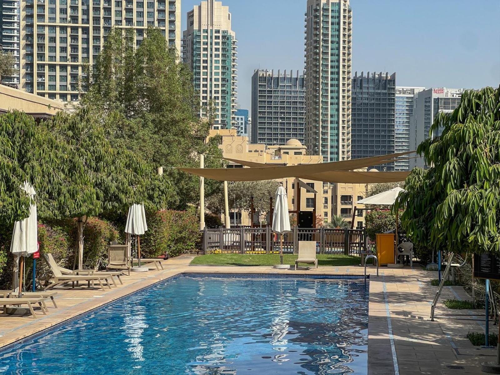 Durrani Homes - Unique Garden Apt At Souk Al Bahar Besides Dubai Mall & Burjkhalifa With Private Jaccuzi Exterior foto
